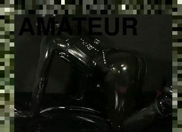 amatør, anal, udløsning, legetøj, bdsm, røv-butt, latex, solo, bondage, støvler