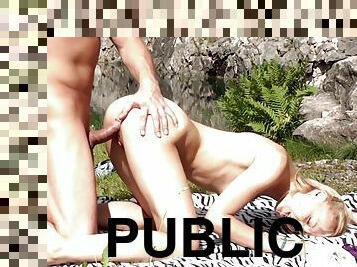 GinaMonelli - Risky Public Sex in Park. Hard Fucked Slu - Amateur