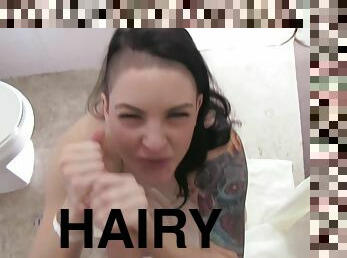 Rachael Madori And Small Hands - A Tattooed Punk Teen Bends Over The Sink For A Pov Doggy Style Fuck