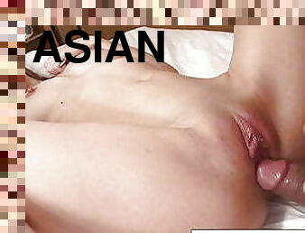 asian, payu-dara-besar, tegar, pasangan, faraj, payu-dara, closeup, lubang-buntut