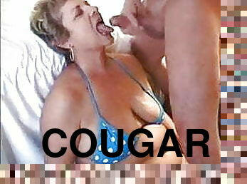 Cougars cum in mouth compilation 