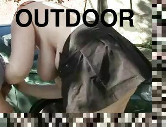 Ajx outdoor bbw vs two old men 41