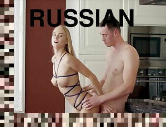 Russian Blonde Gets A Blowjob And Enjoyed A Gentle Porn