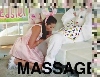 Blonde Massage Uncle Fuck Bunny