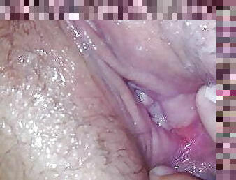 Czech MILF orgasm. Wet juicy pussy