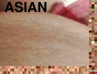 asiatisk, doggy-style, gravid, milf, fingerknull, ansiktssprut, cowgirl, filipinsk