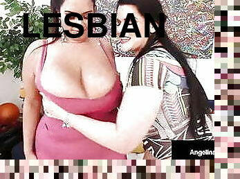 Massive Tits Angelina Castro &amp; Sofia Rose Love Curvy Cunt!