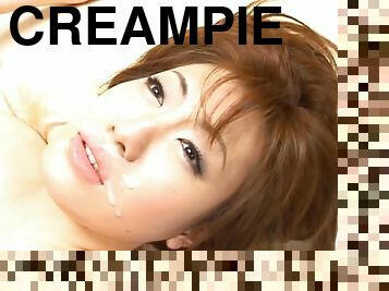 Kaomi Amamiya Threesome Sex Creampie Japanese Tramp Enjoys Two Cocks At A Time