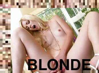 Delightful blonde babe Charlotte Stokely masturbate on camera
