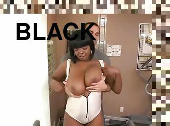 Godly flabby black Stacy Adams gets a cock in the ass