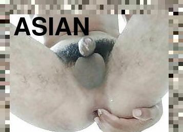 asiatisk, fisting, anal, kæmpestor-pik, legetøj, bøsse, gruppesex, hindu, gruppesex-groupsex