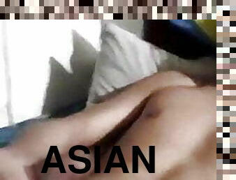 アジアの, マスターベーション, 素人, ゲイ, ぴくぴく動く, ウェブカメラ, イケメン