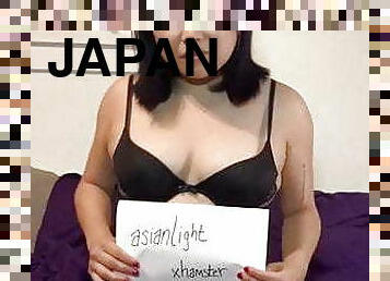 asiatisk, amatör, japansk, slyna, underkläder, dansar, hora-whore