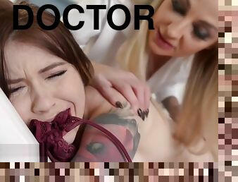 Kayla Green and Misha Cross Sadistic Lady Doctor Binds