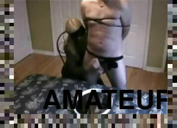 amateur, ejaculation-sur-le-corps, branlette, maîtresse, lait