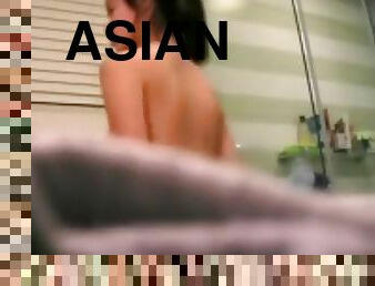 Asian teen shower hidden cam