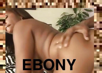Ebony Babe Gets Her Fill - Candy Shop