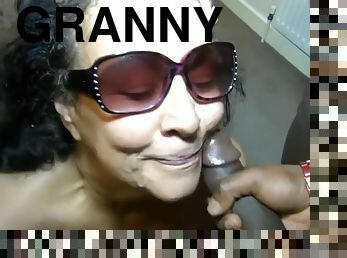 Granny bukkake
