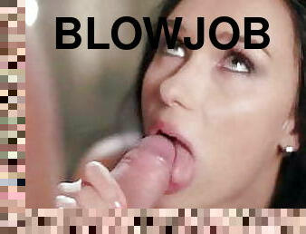 blowjob-seks-dengan-mengisap-penis, cumshot-keluarnya-sperma, penis-besar, wanita-berbusana-dengan-pria-telanjang, berhubungan-dengan-wajah, pengisapan