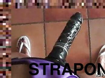 strapon, picioare, dildo, dominare