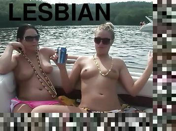 umum, lesbian-lesbian, kapal, menggoda