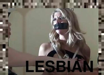 lesbian tied and forced smoking gag by Mistresses