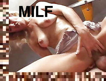 Blonde MILF enjoys wild sex