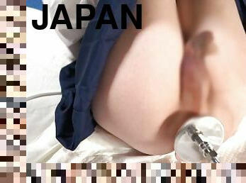 ? ??????????????????2????? #Japanese Crossdresser Schoolgirl gets fucked by sex machine