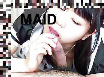 Nozomi Momoki is a hot maid willing to fuck - More at Slurpjp.com