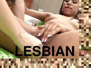 Hot lesbians like to use sex toys