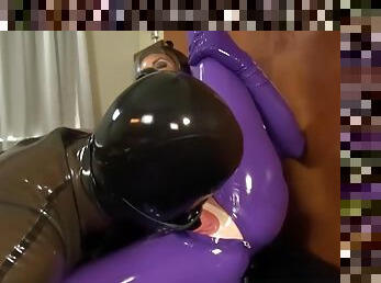 Latex Catsuit Full Enclosure Fucking