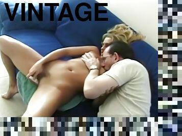 Real vintage amateur filmed by old guy toying her juicy pussy