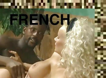 femme-de-ménage, fellation, ejaculation-sur-le-corps, interracial, vintage, française, blonde