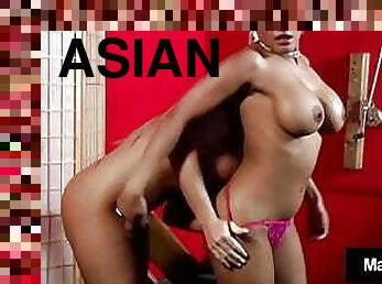 Asian Sensation Maxine X Snatch Slams Sexy Layla Lust &amp; Cums
