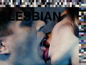 lesbian-lesbian, bertiga, berciuman, berambut-pirang, bidadari, dansa, biseksual, berambut-cokelat, tato