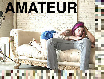 Gorgeous Joanna Angel showing her excellent math skills