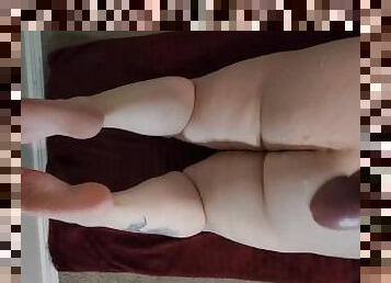 Cum on BBW Ass with Chubby Soles View