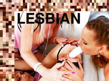 Lesbian ass fuck dildo rump to mouth