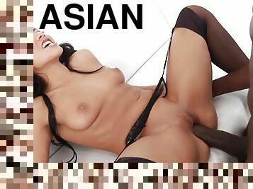 asiático, traseiros, anal, pénis-grande, interracial, punheta, garganta-funda, meias, morena