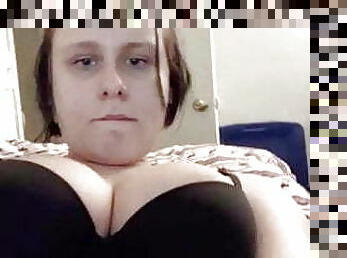 Fat chubby BBW milf showing fat pussy lips