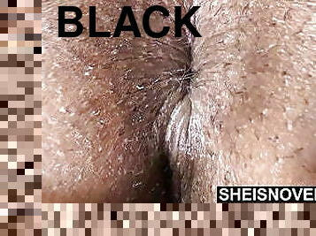 Msnovember Cute Black Bootyhole and Young Pussy Closeup HD