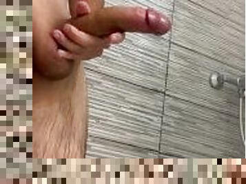 mandi, mastubasi, amatir, penis-besar, remaja, latina, sperma, italia, mandi-shower, seorang-diri