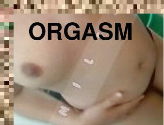asiatisk, gigantisk, orgasm, pissande, fitta-pussy, kvinnligt-sprut, mamma, creampie, fingerknull, smutsig