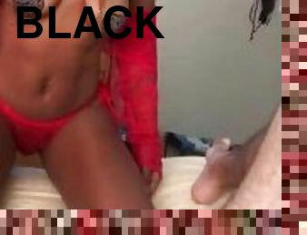 Sexy Black Betty Seduces Hot Guy In Red Lingerie Onlyfans @Bettybangkok101
