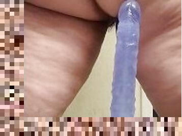 Dirty milf slut sitting on her dildo pretty phat wet pussy