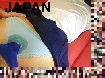 orgasme, cumshot-keluarnya-sperma, jepang, celana-dalam-wanita, sperma, manis, basah, celana-dalam