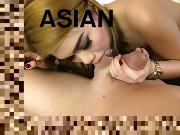 asia, vagina-pussy, sudut-pandang, thailand, sperma, berambut-pirang, tato