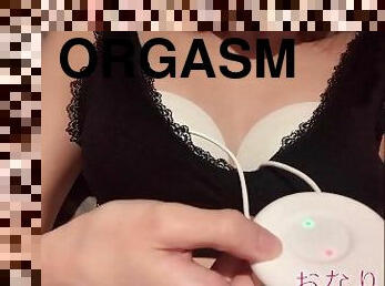 masturbācija-masturbation, krūšgali, orgasms, japāņu, solo
