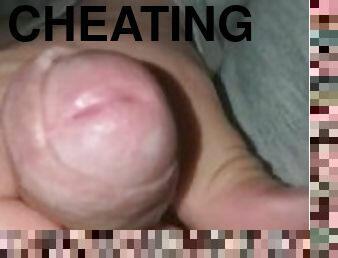 Second jerking off) think about cheating wife
