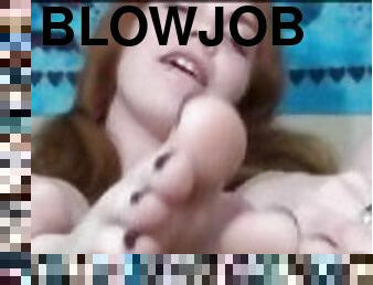 foot blowjob